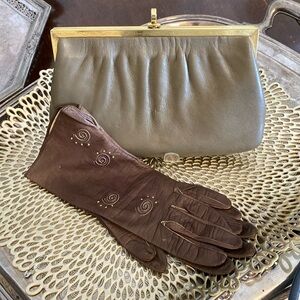 Vintage Leather Clutch